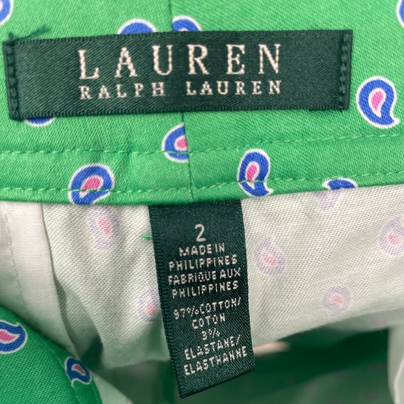 NWT Lauren Ralph Lauren Paisley Shorts - Picture 3 of 3